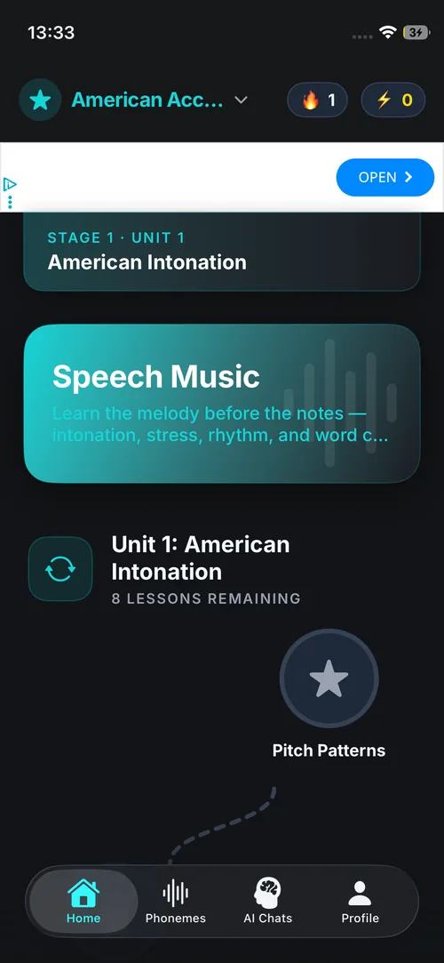 Accent Training American intonation and pitch-pattern lesson