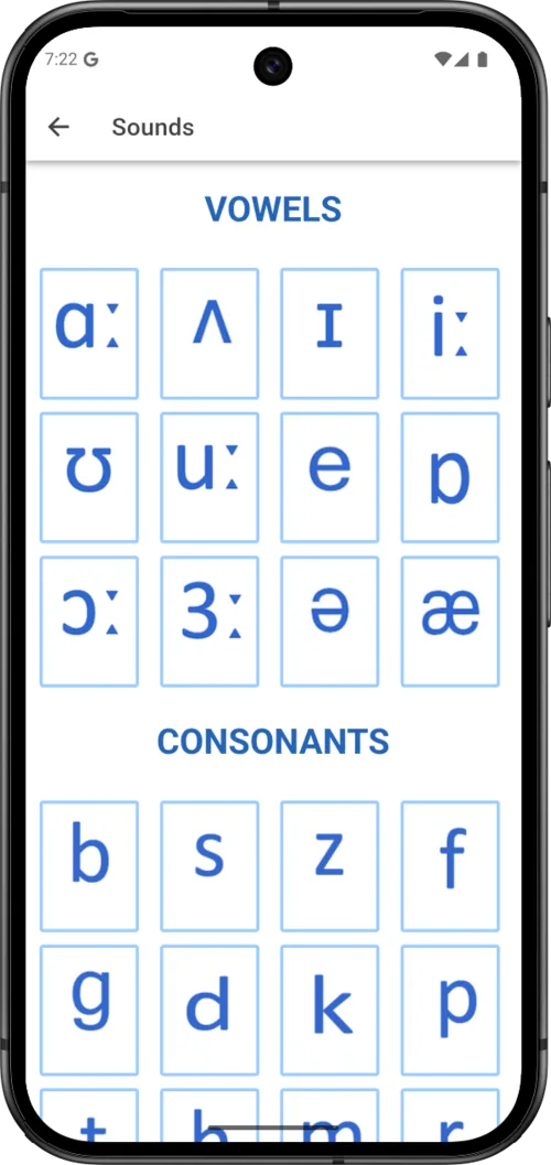 Bridge Received Pronunciation IPA sound chart
